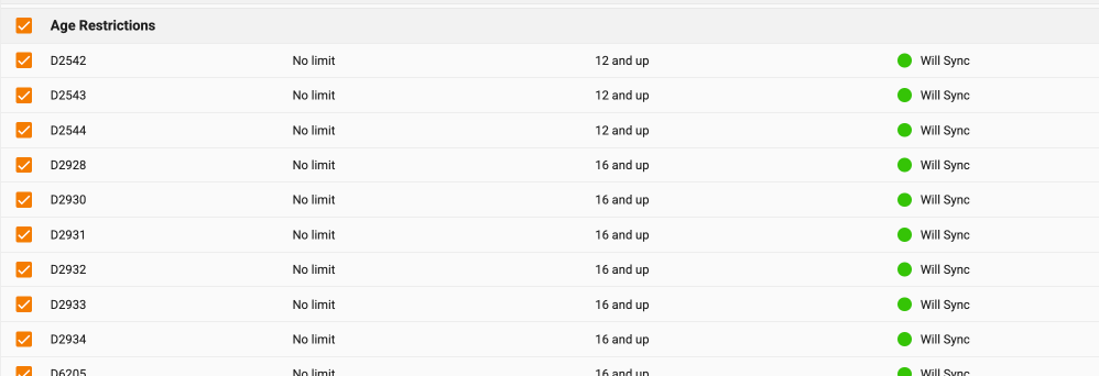 SmartCompare age restrictions